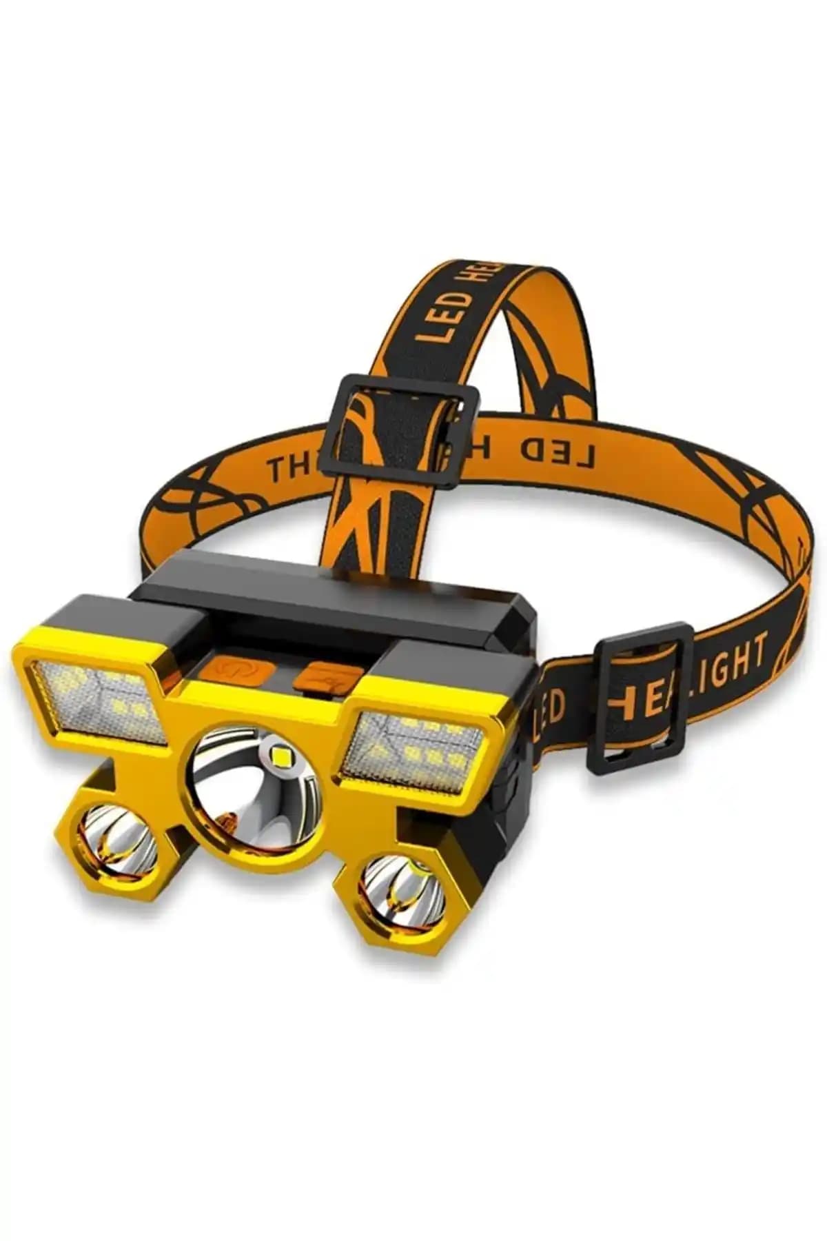 Nanopro 1200 Lümen COB 9 LED USB Şarjlı Kafa Lambası Çok Yönlü Outdoor Aydınlatma Cihazı