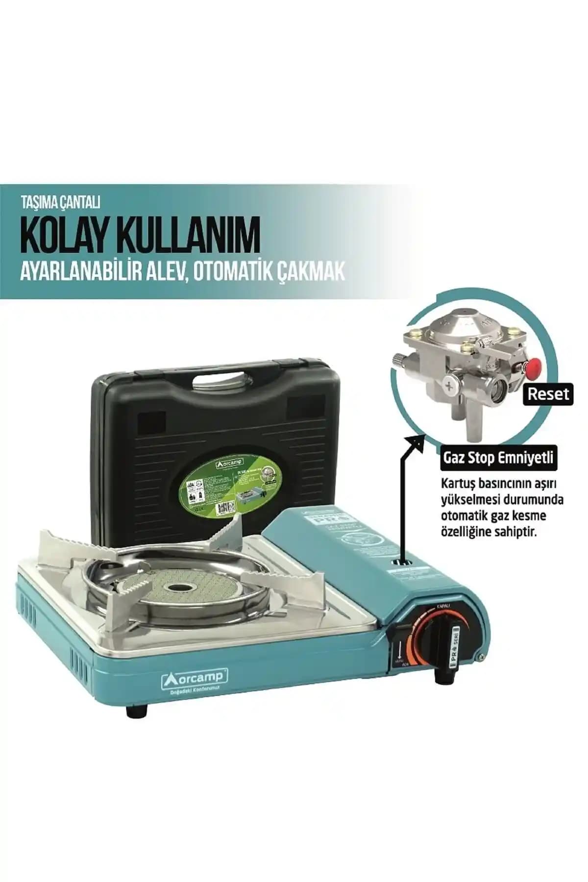 Orcamp Portatif Seramik Kamp Ocağı: Hafif ve Enerji Verimli Kamp Malzemesi