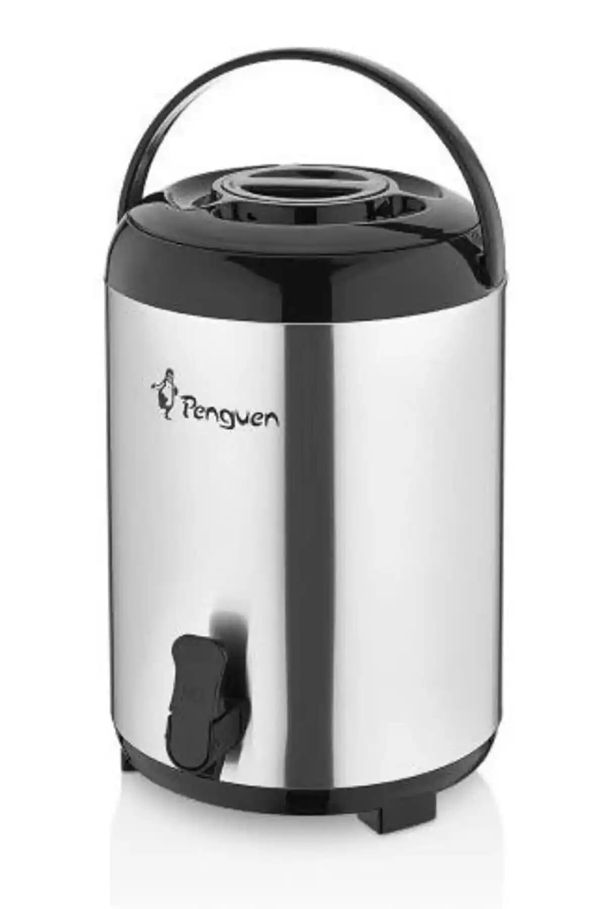 Penguen Metalik 9.5 lt Su Termosu: Dayanıklı ve Yüksek Yalıtımlı Büyük Hacimli Termos