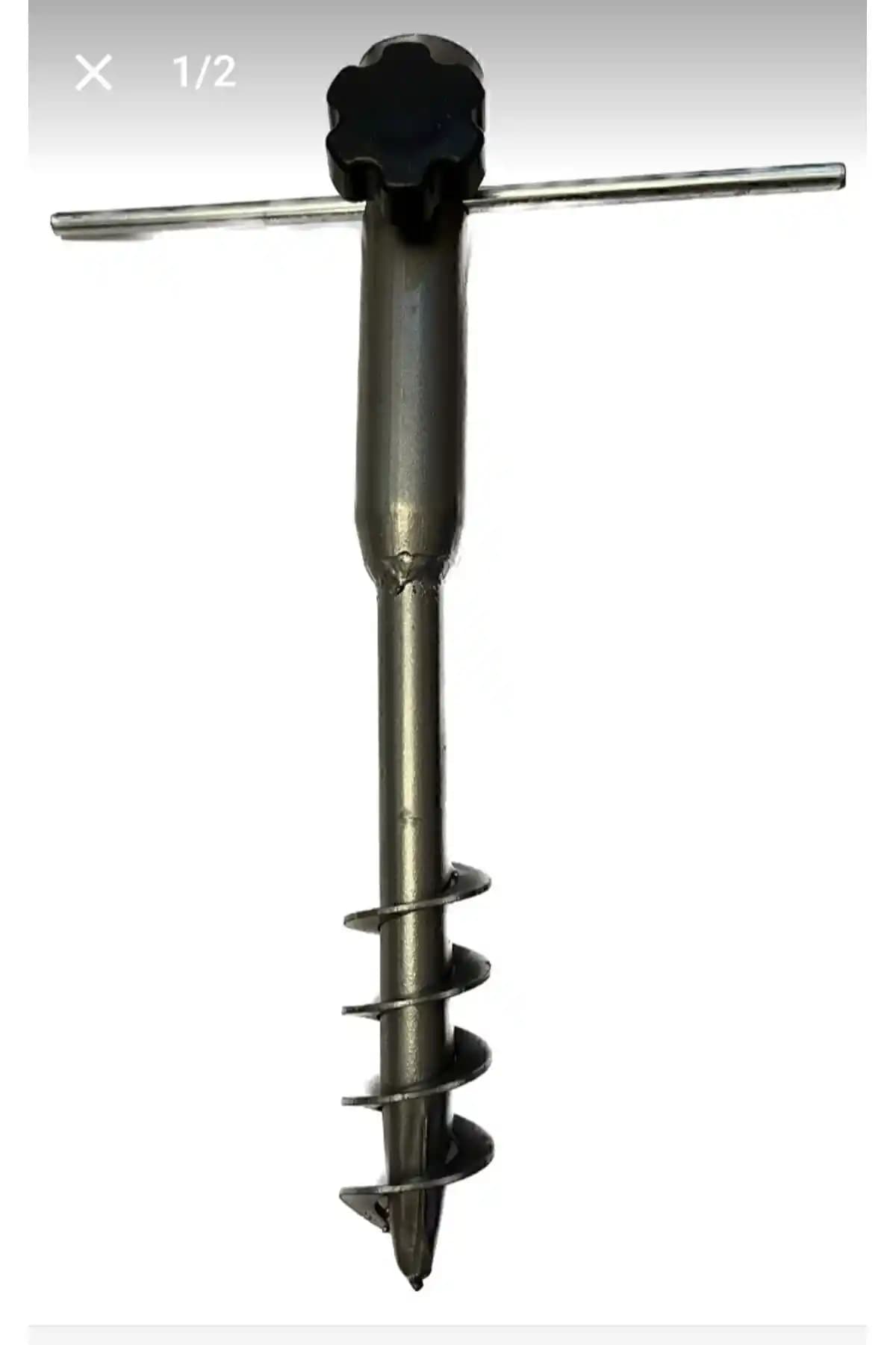 Plaj ve Açık Hava Etkinlikleri İçin Metal Şemsiye Kazığı Sabitleme Aparatı