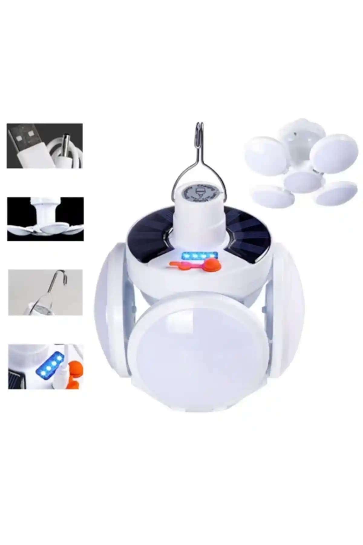 Reidan Top Işıldak Şarjlı Güneş Enerjili Kamp ve Dış Mekan Aydınlatması