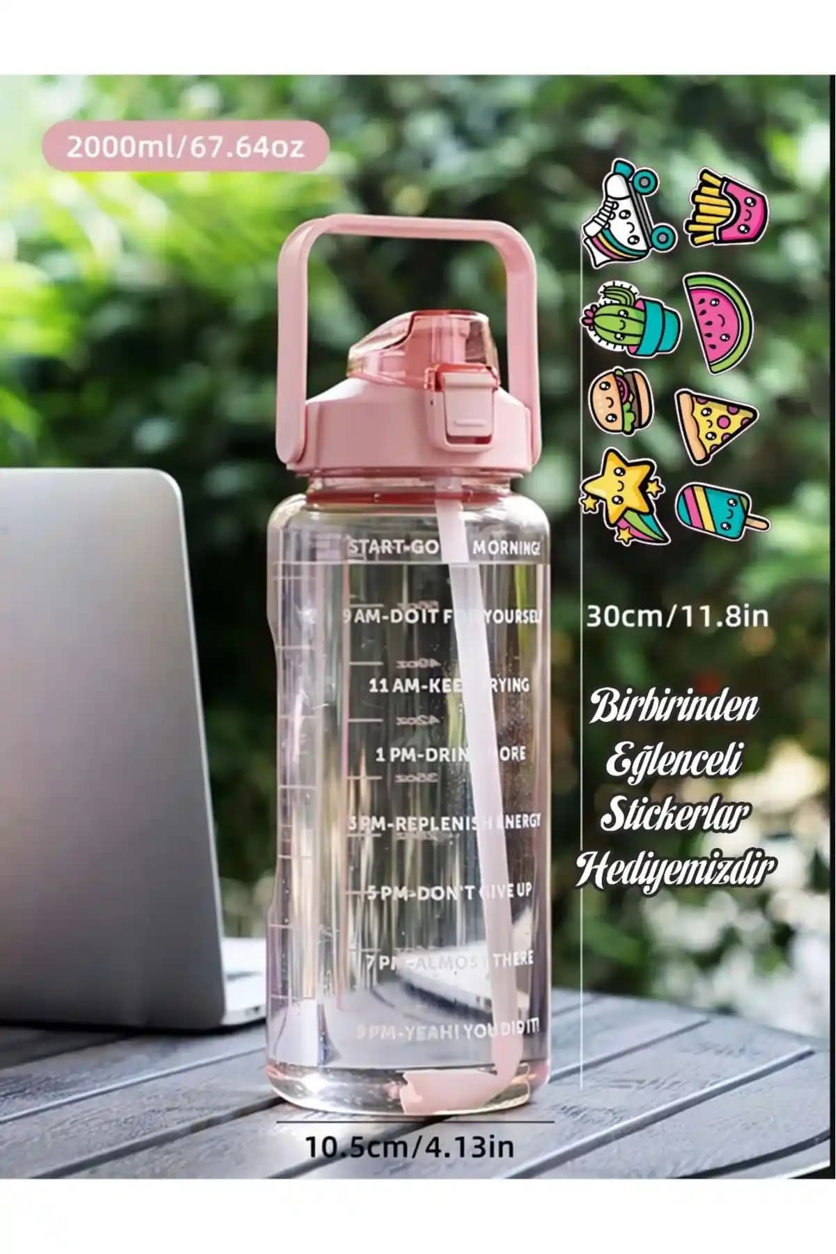 Suhvee 2 Litre Su Matarası: Sağlıklı ve Şık Tasarım ile Günlük Kullanım İçin Uygun