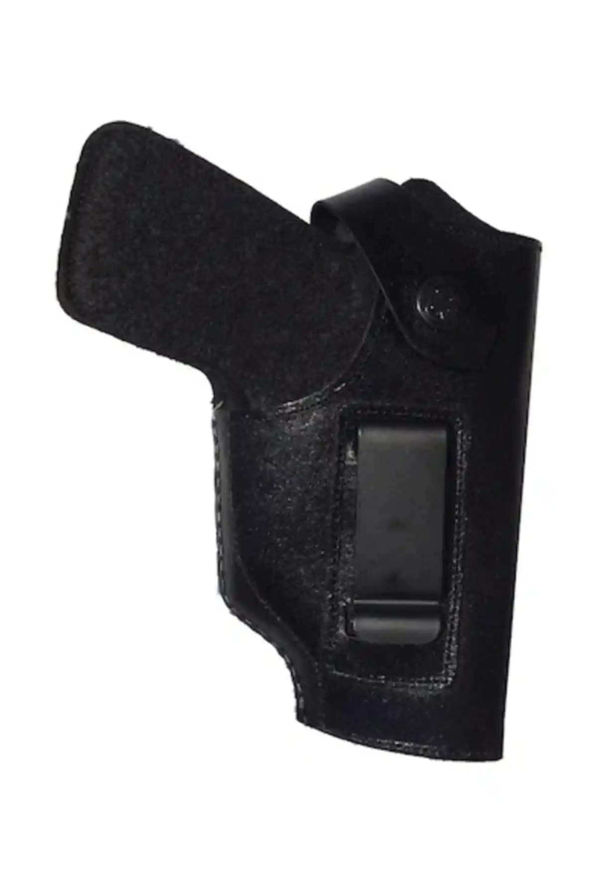 Türk Hunter Siyah Deri El Dikişli Tabanca Kılıfı Güvenli ve Şık Tasarım