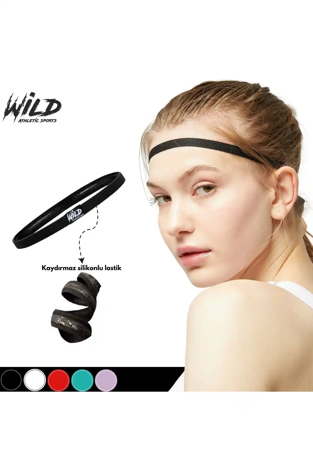 Wild Athletic Spor Kaydırmaz Elastik Saç Bandı Tekli Wildflex Performans Ürünü