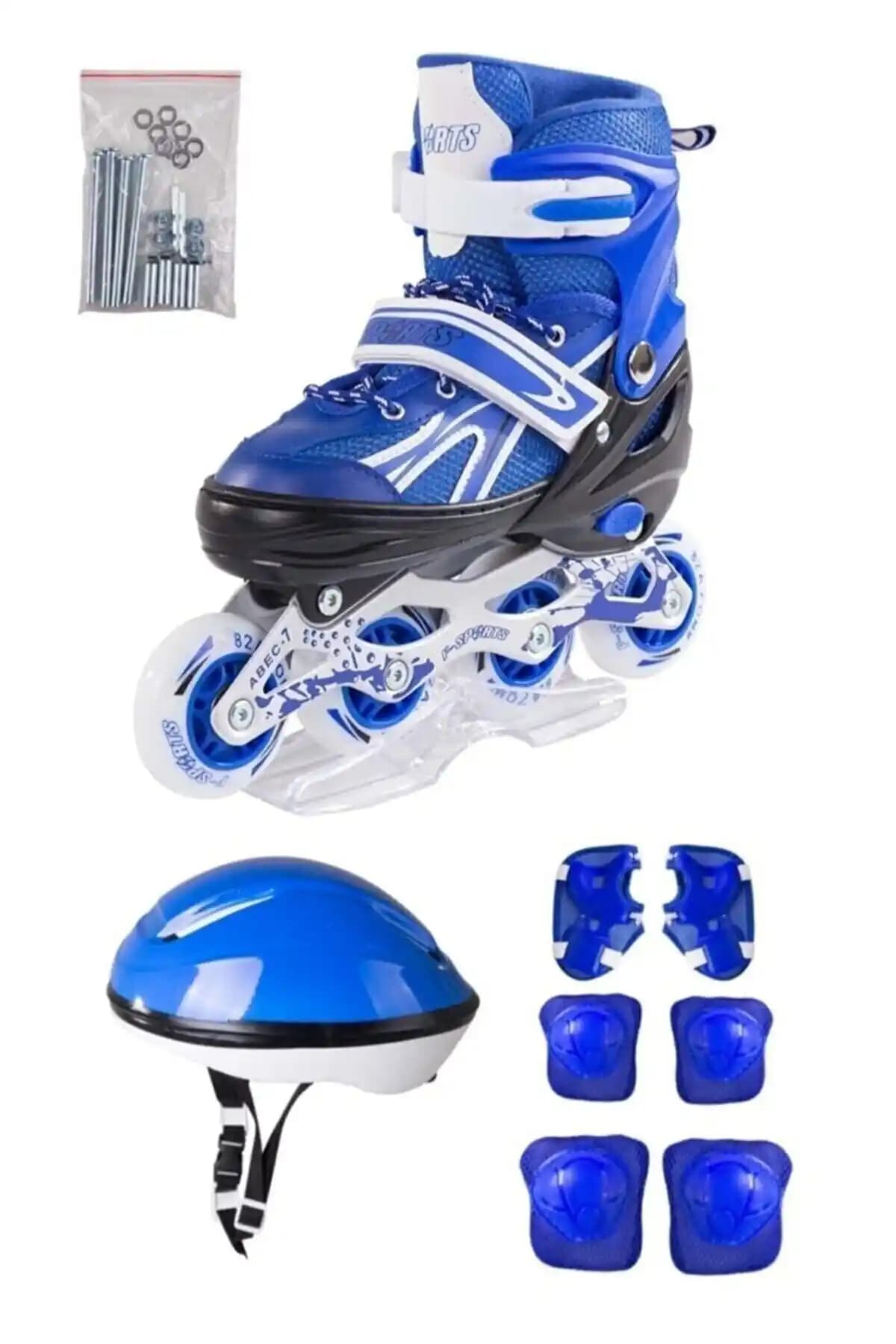 Yıldırım Oyuncak Mavi Işıklı Çocuk Pateni Seti Güvenli ve Eğlenceli Kullanım İçin