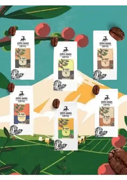 Addis Ababa Kahvesi 6x100 Dünya Kahveleri French Press ile Zengin Aromalarla Tanışın