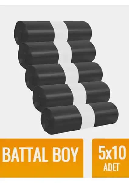 Endüstriyel ve Büyük Ölçekli Kullanım İçin Kalın 72x95 cm Çöp Torbası 5 Rulo