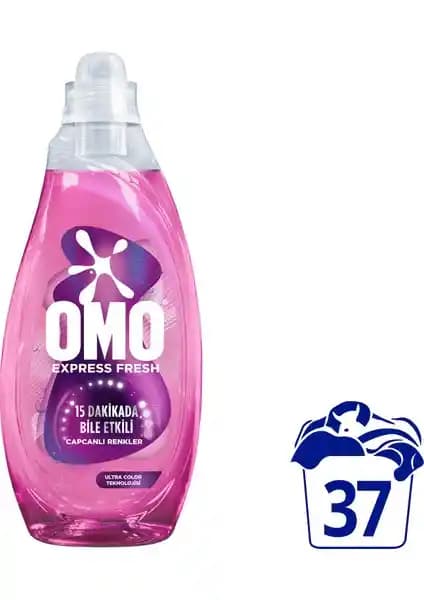 Omo Express Fresh Capcanlı Renkler ve Siyahlar İçin Hızlı ve Etkili Sıvı Çamaşır Deterjanı