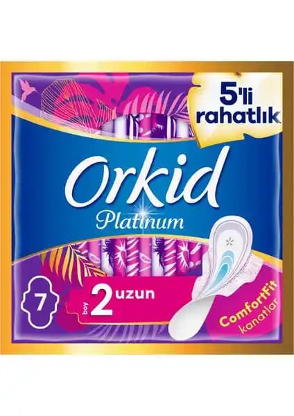 Orkid Platinum Uzun Hijyenik Pedler Günlük Rahatlık ve Güvenlik İçin Uygun Bir Seçenektir