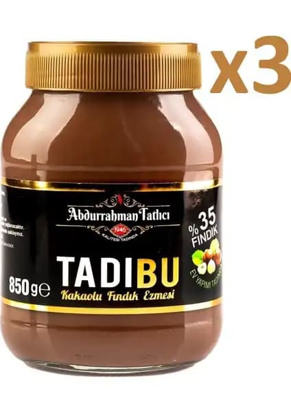Abdurrahman Tatlıcı'nın Tadıbu 850 Gr Üçlü Paket Doğal ve Sağlıklı Tatlı Seçeneği
