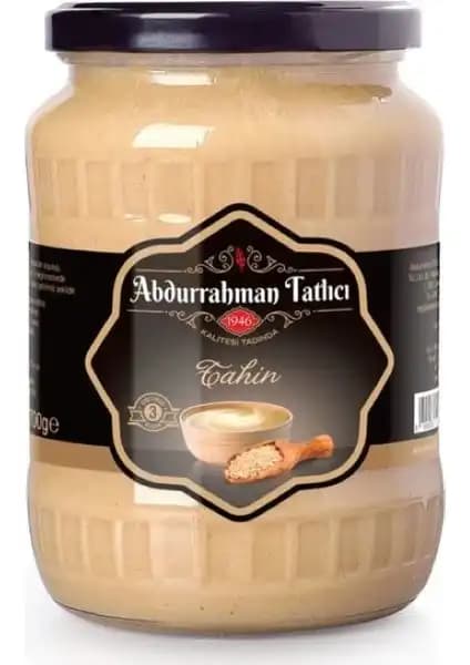 Abdurrahman Tatlıcı Tahin Cam Kavanoz 700 gr doğal ve kaliteli sağlıklı gıda seçeneği