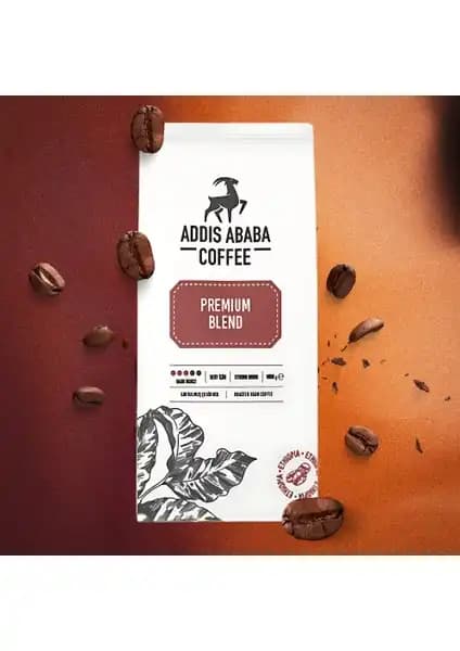 Addis Ababa Coffee Premium Blend French Press Kahve 1000g Etiyopya Kökenli Aromatik Lezzet