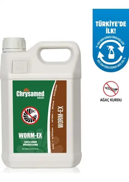 Ahşap ve Tahta Yapılar İçin Etkili Tahta Kurdu Mücadele Çözümü Chrysamed Worm-Ex