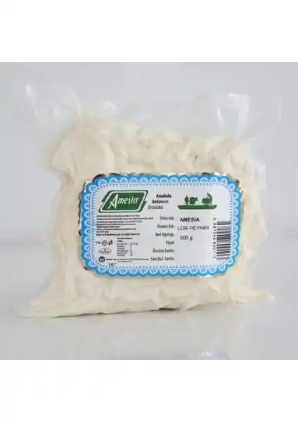 Amesia Lor Peyniri 500 G Sağlıklı ve Lezzetli Düşük Yağlı Peynir Alternatifi