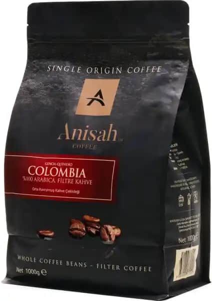 Anisah Coffee Genoa Kolombiya Arabica Filtre Kahve Yüksek Kalite ve Zengin Aromalar