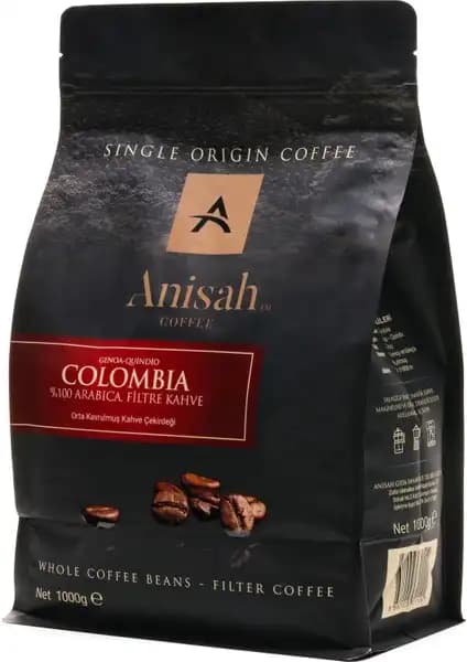 Anisah Coffee Genoa Kolombiya Arabica Filtre Kahve Yüksek Kalite ve Zengin Aromalar