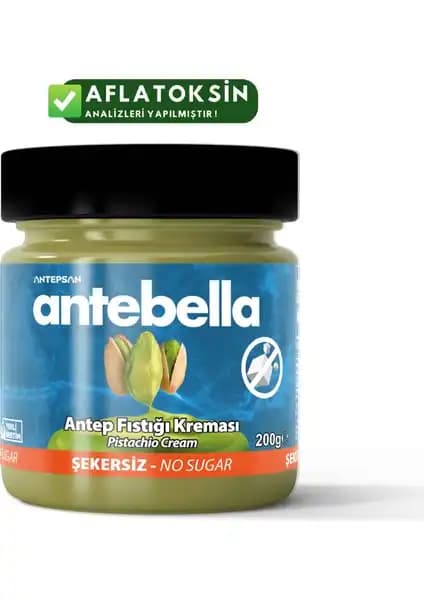 Antebella Antep Fıstık Kreması: Doğal ve Şekersiz Fıstık Aromasıyla Çok Yönlü Kullanım