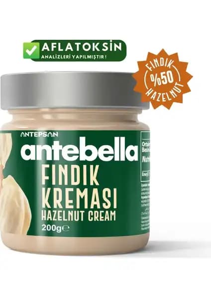 Antebella Fındık Kreması: Doğal Fındık Aromasıyla Çok Yönlü Kullanım Sunan Lezzetli Alternatif