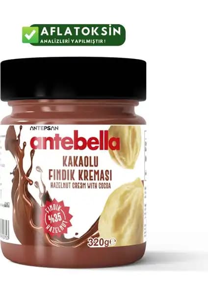 Antebella Kakaolu Fındık Kreması: Yüksek Fındık Oranı ve Doğal Lezzet ile Sağlıklı Tatlı Seçeneği