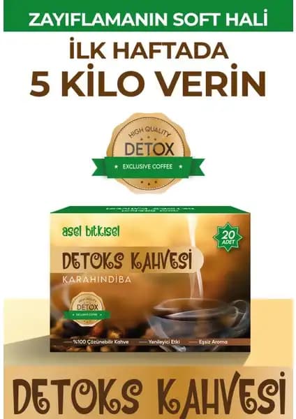 Asel Bitkisel Hindiba Detox Form Kahvesi Sağlıklı Zayıflama ve Detoks İçin Doğal Çözüm