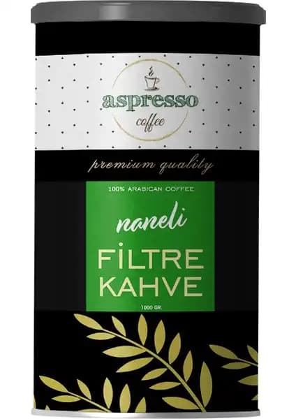 Aspresso Naneli Filtre Kahve 500 gr - Yüksek Kalite ve Ferahlatıcı Aromayla Benzersiz Bir İçim Deneyimi