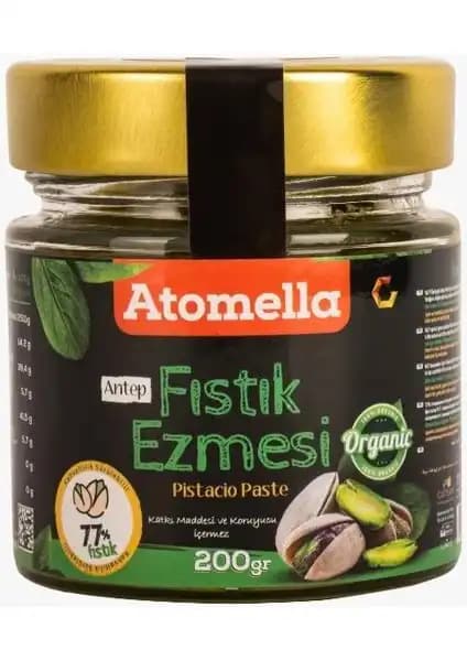 Atomella %77 Antep Fıstığı Ezmesi: Doğal ve Katkısız Fıstık Ezmesi Ürünü Özellikleri