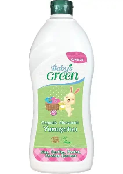 Baby's Green Organik Aloe Veralı Bebek Çamaşır Yumuşatıcısı Güvenilir ve Doğal İçeriklerle Hassas Ciltlere Uygun