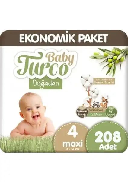 Baby Turco Doğadan Bebek Bezi 4 Numara Maxi Fırsat Paketi Detaylı İnceleme ve Kullanıcı Yorumları