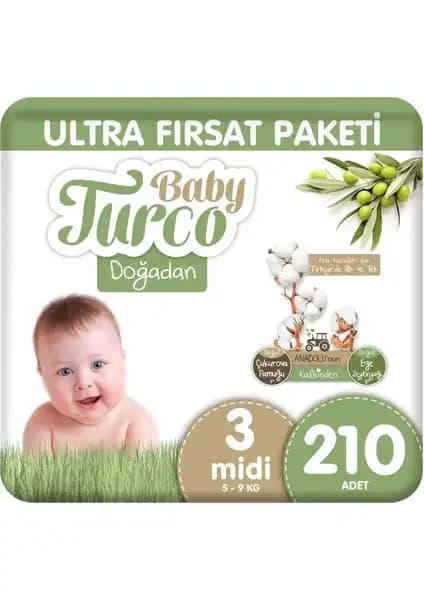 Baby Turco Doğadan Ultra Fırsat Paketi Bebek Bezi 3 Numara Midi Özellikleri ve Kullanım Rehberi