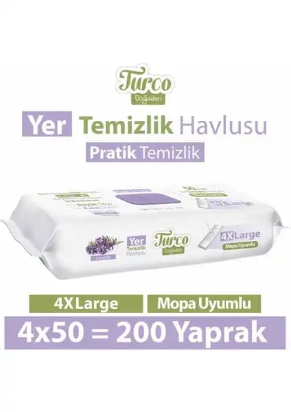 Baby Turco Doğadan Yer Temizlik Havlusu Lavanta ile Doğal ve Ferah Temizlik Deneyimi