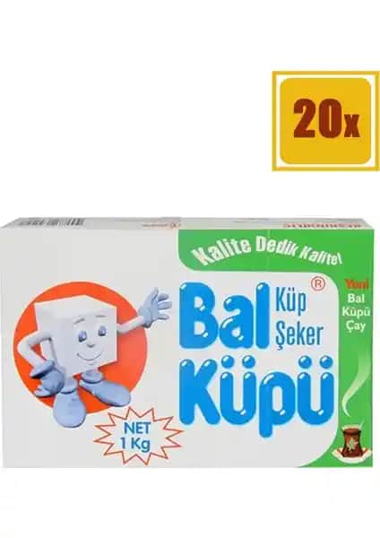 Bal Küpü Küp Şeker 1000 gr 20'li Paket Tatlı ve Kahve Keyfi İçin Uygun