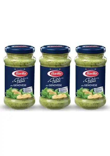 Barilla Pesto Fesleğen ve Fıstıklı Sos Seti 3'lü 190g ile Otantik İtalyan Lezzetleri