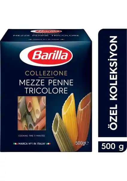 Barilla Üç Renkli Sebzeli Makarnası: Görsel ve Lezzetli Sağlıklı İtalyan Makarna