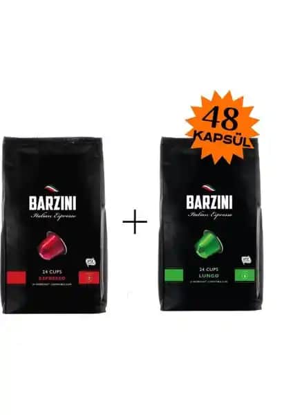 Barzini Espresso Lungo ve Espresso Kapsülleri ile Kaliteli Kahve Deneyimi