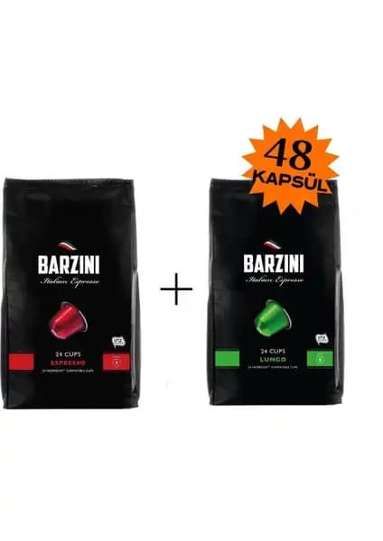 Barzini Espresso Lungo ve Espresso Kapsülleri ile Kaliteli Kahve Deneyimi