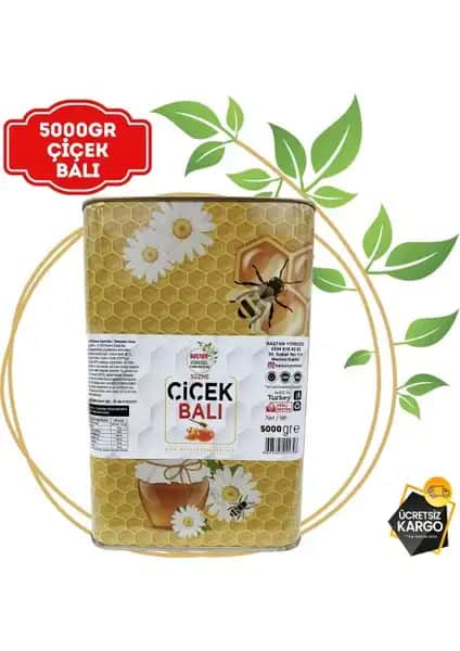 Baştan Yöresel 5kg Teneke Çiçek Balı Doğal ve Saf Aromasıyla Sağlıklı Bir Seçenek