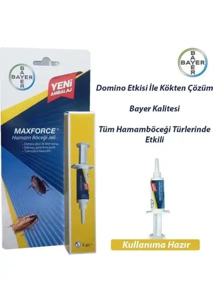 Bayer Maxforce Böcek Jeli 5 gr ile etkili ve güvenilir böcek kontrolü yöntemi