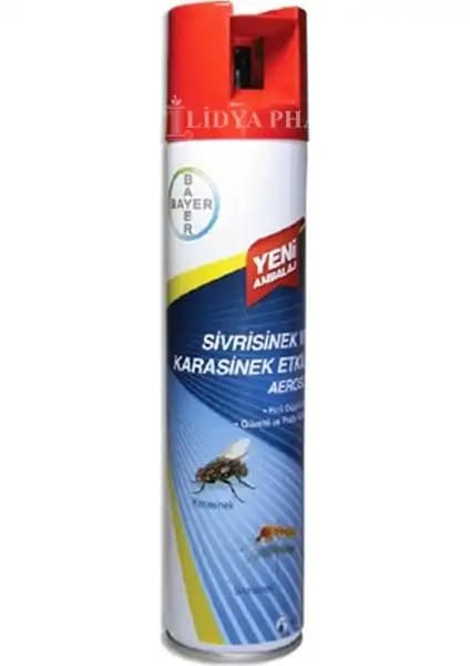 Bayer Sivrisinek ve Karasinek Etkili Aerosol ile Evde Böcek Kontrolü Sağlam Yöntem