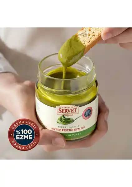 Bercekız Servet Şeker %100 Antep Fıstığı Ezmesi Sağlıklı ve Doğal Tatlı Alternatifi