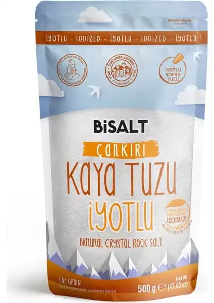 Bisalt Çankırı Kaya Tuzu İnce İyotlu Doğal ve Sağlıklı Bir Seçenek