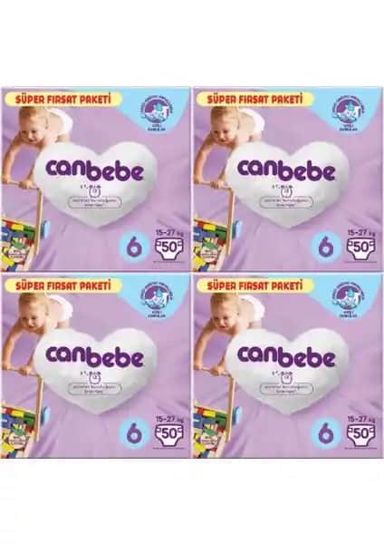 Canbebe 4'lü Bebek Bezi Paketi: Konfor ve Güvenlik Sunan Yüksek Kaliteli Bebek Bezi