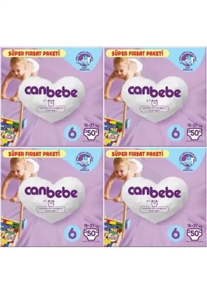 Canbebe 4'lü Bebek Bezi Paketi: Konfor ve Güvenlik Sunan Yüksek Kaliteli Bebek Bezi