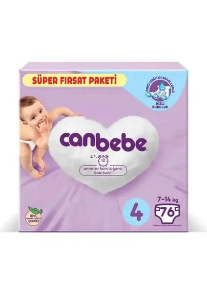Canbebe 4 Numara Bebek Bezi Paketi: Konforlu ve Sağlıklı Bebek Bakımı İçin Ideal Çözüm