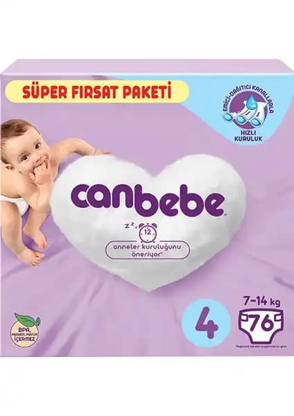Canbebe Bebek Bezi Paketi No:4 7-14 kg için detaylı inceleme ve kullanım önerileri