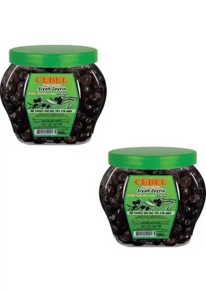 Cebel Siyah Zeytin 2li Fırsat Paketi İri Taneli ve Doğal Lezzetle Sunulur