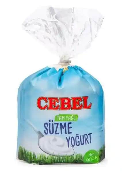 Cebel Süzme Yoğurt 900 Gr Tam Yağlı Doğal Lezzet ve Sağlık İçin Tercih Edilir