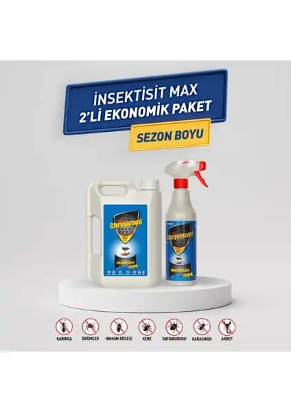 Chrysamed Insektisitt Max: Doğal ve Güvenli Böcek Mücadelesi için Etkili Bir Çözüm