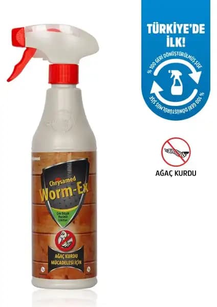 Chrysamed Worm-Ex Ağaç ve Tahta Kurdu Spreyi: Ahşap Mobilyalar İçin Güçlü Koruma Çözümü