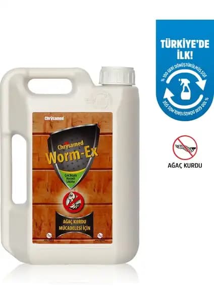 Chrysamed Worm-Ex Ahşap ve Tahta Kurtlarına Karşı Güçlü Koruma Çözümü