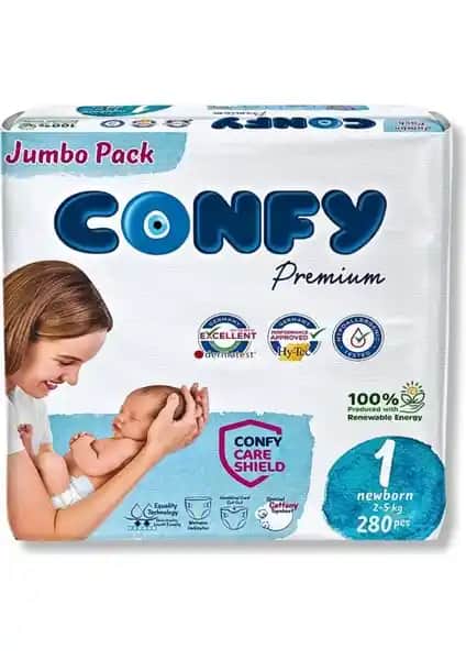 Confy Premium 1 Numara Bebek Bezi: Yüksek Emicilik ve Güvenilirlik Sağlayan Seçenek